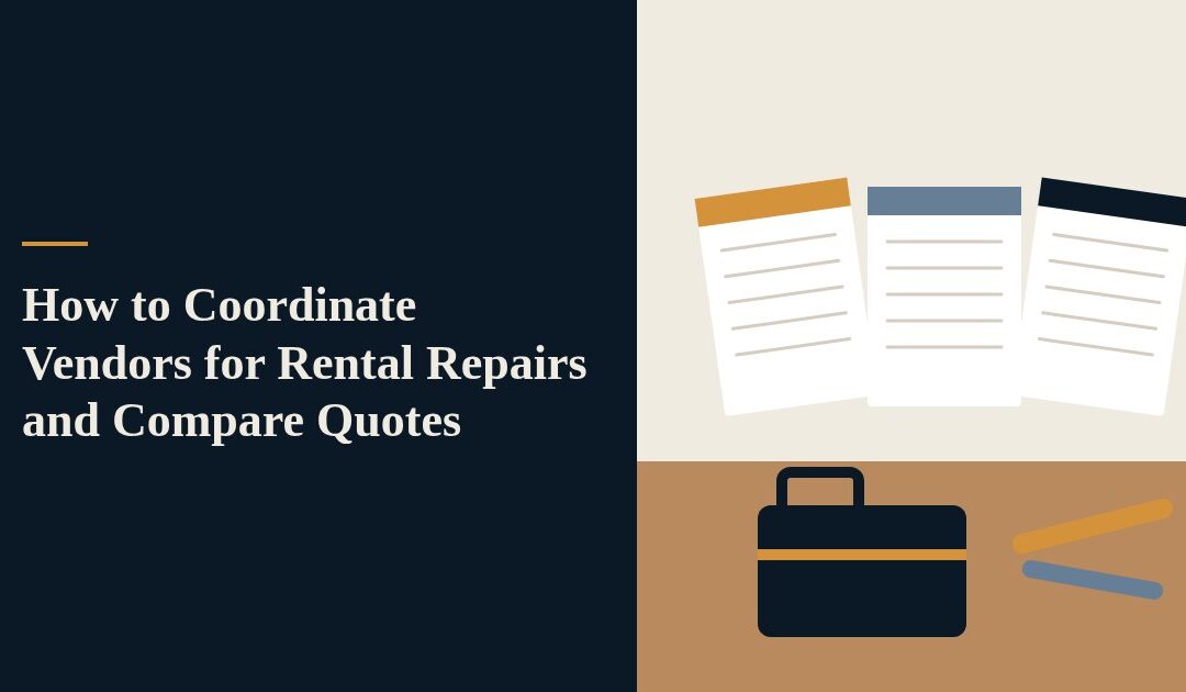 How to Coordinate Vendors for Rental Repairs and Compare Quotes